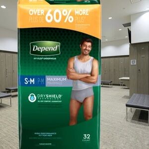 Depend DryShield Technology Fit-Flex Underwear for Men NIP